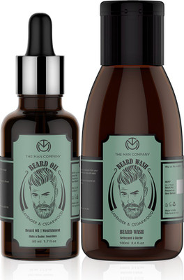 

The Man Company Lavender & Cedarwood Beard Oil (30ml) & Wash Combo (100ml)(Set of 2)