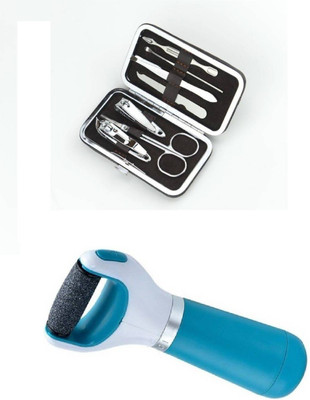 

comodo Manicure pedicure kit with personal pedi foot filer(Set of 2)