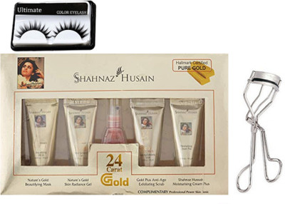 

Ultimate Eyelashes, 24 Caral Gold kit, Eyelashes Curler(Set of 3)