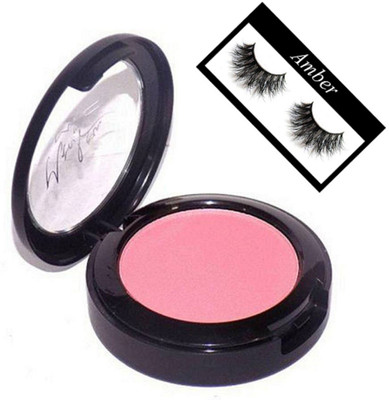 

Amber Eyelashes, One Shade Pink Blusher Compact(Set of 2)