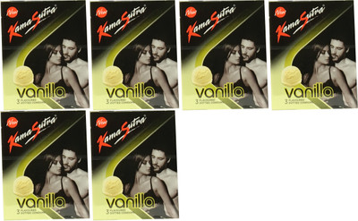 KamaSutra VANILLA PACK OF 6 Condom(Set of 6, 18S)