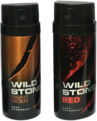 

Wild Stone RED AND NIGHT RIDER (PACK OF 2) Body Spray - For Men & Women(150 ml, Pack of 2)