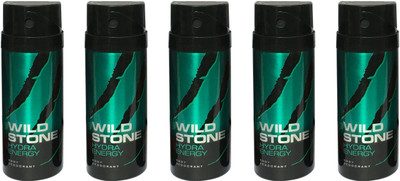 

Wild Stone HYDRA ENERGY ( PACK OF 5) Body Spray - For Men & Women(150 ml, Pack of 5)