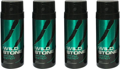 

Wild Stone HYDRA ENERGY ( PACK OF 4) Body Spray - For Men & Women(150 ml, Pack of 4)