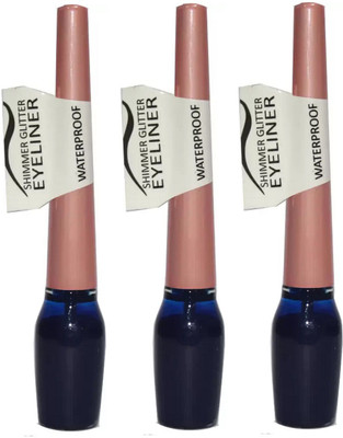

beauty hub Waterproof Shimmer Glitter Eyeliner (Blue) 3 Pc X 6 ml(Blue)