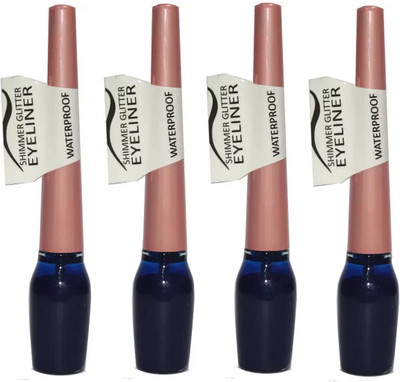 

beauty hub Waterproof Shimmer Glitter Eyeliner (Blue) 4 Pc X 6 ml(Blue)
