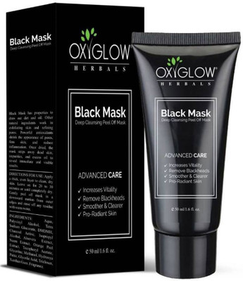 

Oxyglow BLACK MASK(CHARCOAL ACTIVE) DEEP CLEANSING PEEL OFF MASK 50 ML PACK OF 1(50 ml)