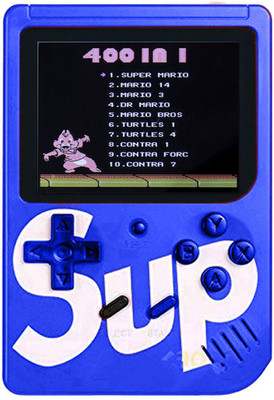

allmusic SUP 400 in 1 Retro Game Box Console Handheld Game PAD Gamebox with TV output Gaming Console 8 GB with Mario, Super Mario, DR Mario, Contra, Turtles, and other 400 Games(Multicolor)