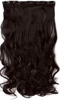

WigOwig 24 inch Natural Brown Extension with Human hair blend (Washable & heat Resistant ) Hair Extension