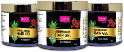 

Preethy's Boutique Natural Hair Gel with Aloevara, Hibiscus & Bhringaraj extracts 300gm Hair Gel(300 g)