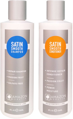 

AMAZON KERATIN SATIN SMOOTH SHAMPOO, SATIN SMOOTH CONDITIONER(472 ml)