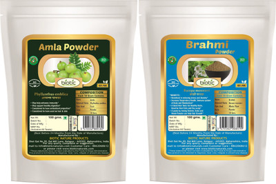 

biotic Amla and Brahmi Powder (100 gms each)(200 g)