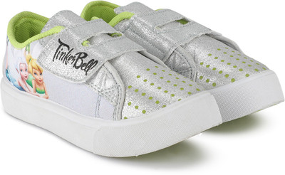 

Disney Princess Girls Velcro Sneakers(Silver, Green