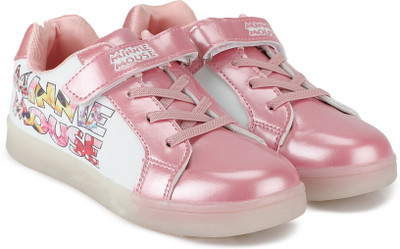 

Minnie Girls Velcro Sneakers(Pink, White and pink