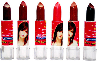 

Green line 'Green line' Attractive,Modern 6 lipsticks(Pink,mahroon,Golden,Coffee,Red)