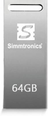 Simmtronics USB Flash Drive with Metal Body, 5 Years Warranty 64 GB Pen Drive  (Silver)
