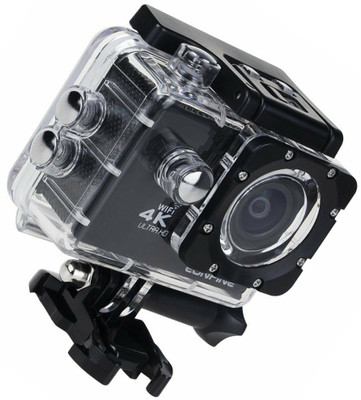 

BIRATTY 4k HD 1080P WiFi Sports Action Camera HDMI Rechargeable Battery, Support up to 32GB SD Card Compatible with Android, iOS, Tablet, PC Sports and Action Camera(Black, 16 MP)