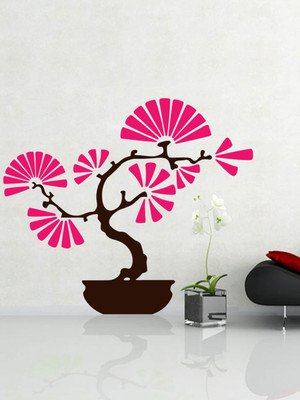 ALLURE 86 cm Bonsai Tree Self Adhesive Sticker(Pack of 1)
