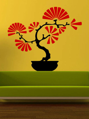 ALLURE 114 cm Bonsai Tree Self Adhesive Sticker(Pack of 1)