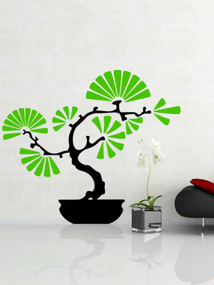 ALLURE 114 cm Bonsai Tree Self Adhesive Sticker(Pack of 1)