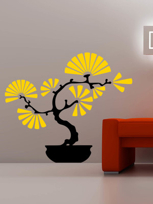 ALLURE 86 cm Bonsai Tree Self Adhesive Sticker(Pack of 1)