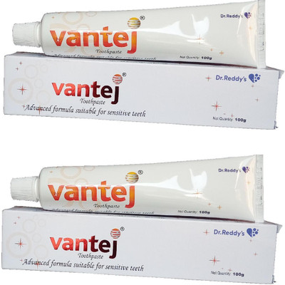 

Dr. Reddy's Vantej Toothpaste Advance formula suitable for sensitive teeth Toothpaste(200 g, Pack of 2)