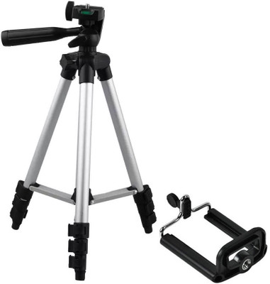 

WEBSTER 3110 Portable Tripod(Silver, Black, Supports Up to 1500 g)
