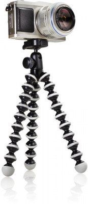 

Teconica Flexible Gorillapod Tripod with 360° Rotating Ball Head Tripod for All DSLR Cameras & Mobile Phones with Heavy Duty Mobile Holder Tripod(Black and white, Supports Up to 1000 g)