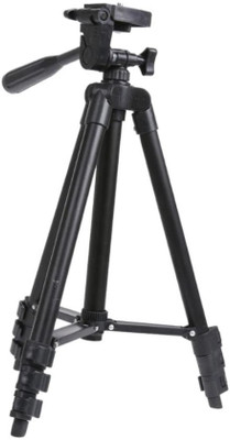 

LIFEMUSIC Professional Tripod 3120 - Universal Tripod Portable & Foldable Camera - Mobile Tripod With Mobile Clip Holder Bracket | Fully Flexible Mount Cum Tripod | Stand with Three-dimensional Head & Quick Release Plate + Black Carry Bag Tripod(Black, Su