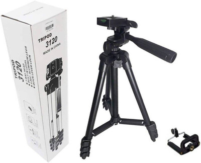 

Alafi Buy Tripod-3120 Universal Aluminum Lightweight Camera A9 with Quick Release Plate For Video Cameras and mobile Tripod (Black, Supports Up to 1800G) Tripod, Tripod Kit(Black, Supports Up to 1800 g)