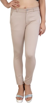 FCK-3 Slim Fit Women Beige Trousers