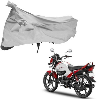 SPEEDZZ Two Wheeler Cover for Hero(Splendor I Smart, Silver)