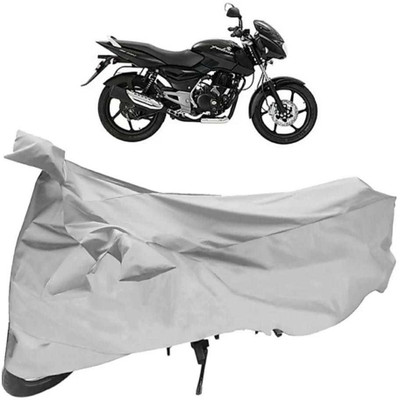 SPEEDZZ Two Wheeler Cover for Bajaj(Pulsar 180 DTS-i, Silver)