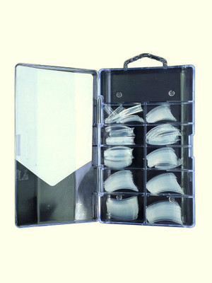 

One Personal Care Pack of 100 Squared Oval, Ballerina (Coffin Shape) Artificial Tip Enhancements | Re-size-able | #DIY Transparent(Pack of 100)