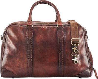 

ROHIT BAL Leather Duffle Bag Weekender(Brown, 12 L)