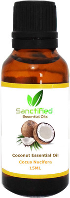 

SANCTIFIED Coconut Essential Oil (15ML) 100% Pure Natural & Undiluted Oils for healthy skin, hair(15 ml)