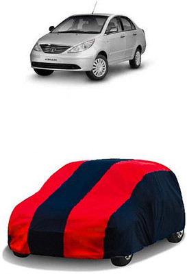 QualityBeast Car Cover For Tata Manza (Without Mirror Pockets)(Red, Black)