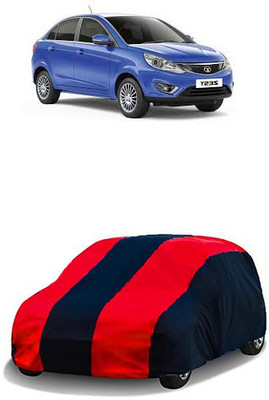 QualityBeast Car Cover For Tata Zest (Without Mirror Pockets)(Red, Black)