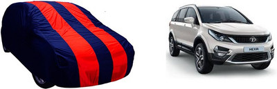 QualityBeast Car Cover For Tata Hexa (Without Mirror Pockets)(Maroon, Blue)