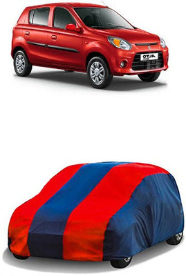 QualityBeast Car Cover For Maruti Suzuki Alto 800 (Without Mirror Pockets)(Maroon, Blue)