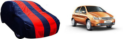 QualityBeast Car Cover For Tata Indica (Without Mirror Pockets)(Red, Blue)