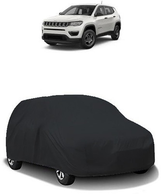 QualityBeast Car Cover For Jeep Compass (Without Mirror Pockets)(Black)