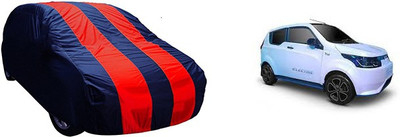 QualityBeast Car Cover For Mahindra e2o (Without Mirror Pockets)(Red, Blue)