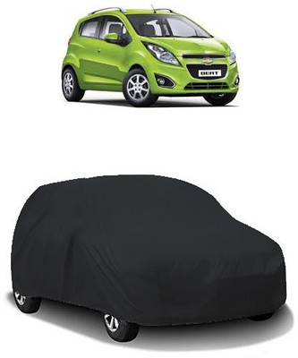 QualityBeast Car Cover For Chevrolet Beat (Without Mirror Pockets)(Black)