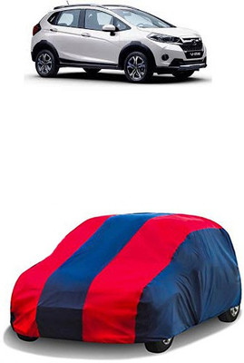 QualityBeast Car Cover For Honda WRV (Without Mirror Pockets)(Red, Blue)