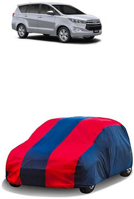 QualityBeast Car Cover For Toyota Innova (Without Mirror Pockets)(Red, Blue)