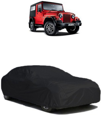 QualityBeast Car Cover For Mahindra Jeep (Without Mirror Pockets)(Black)