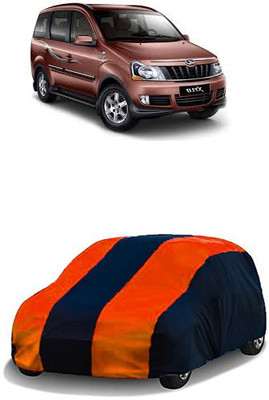 QualityBeast Car Cover For Mahindra Xylo (Without Mirror Pockets)(Orange, Black)