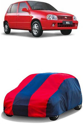 QualityBeast Car Cover For Maruti Suzuki Zen (Without Mirror Pockets)(Red, Blue)