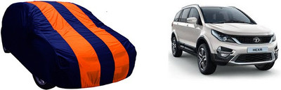 QualityBeast Car Cover For Tata Hexa (Without Mirror Pockets)(Orange, Blue)